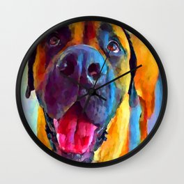 English Mastiff Wall Clock