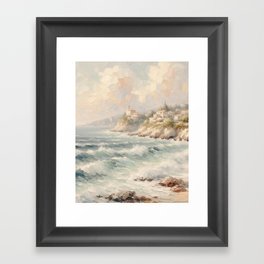 Ocean Coast Impressionism Framed Art Print