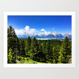The Tetons from Signal Mountain Art Print