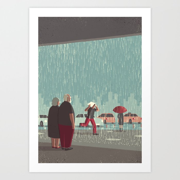 Day Trippers #6 - Downpour Art Print