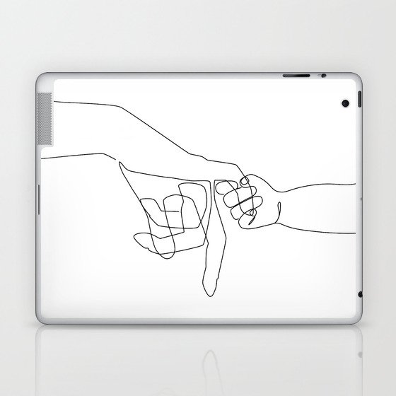 Mother and Baby Pinky Swear Laptop & iPad Skin