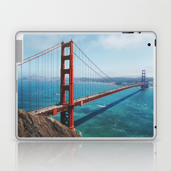 Golden Gate Bridge, San Francisco, California, Road Trip Laptop & iPad Skin