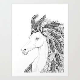 Wild horse Art Print