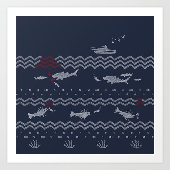 Diving Art Print