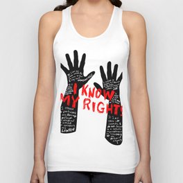 Know your rights Unisex Tank Top