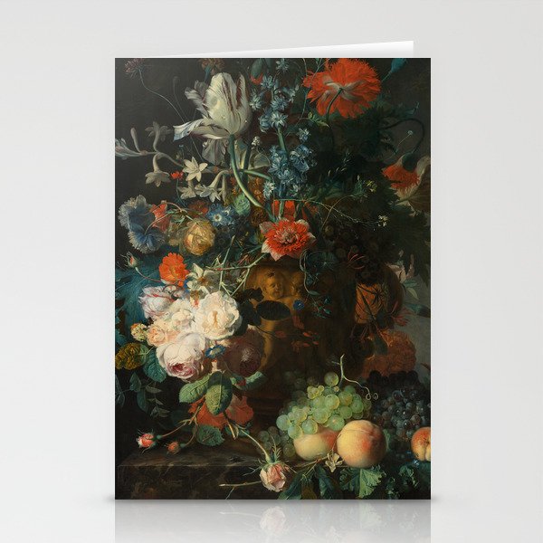 Jan van Huysum - Still Life with Flowers and Fruit Stationery Cards