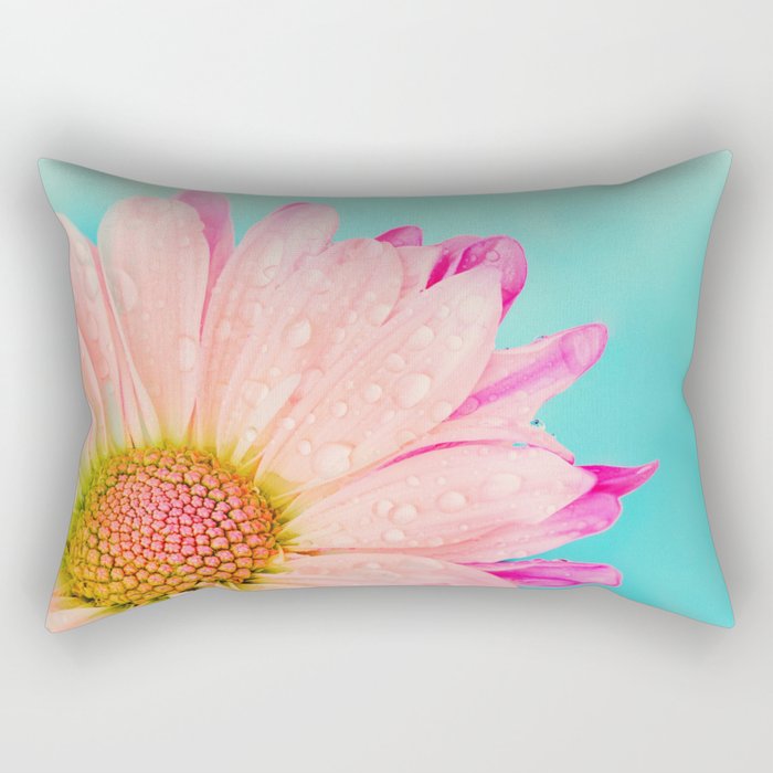 Retro pastel summer daisy Rectangular Pillow