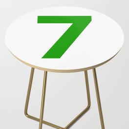 Number 7 (Green & White) Side Table