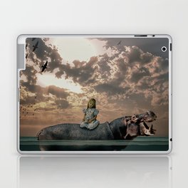 A Hippo for Tea. Laptop & iPad Skin