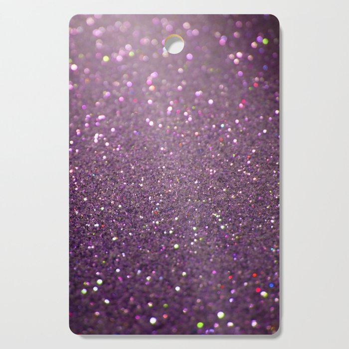 Purple Iridescent Glitter Cutting Board