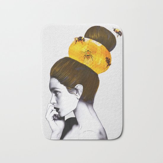 The Bee Hive Bath Mat