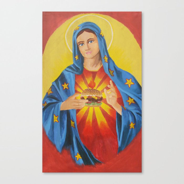 Our Lady of the 6 Dollar Burger Canvas Print