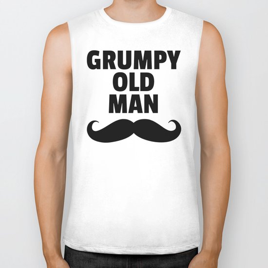 Grumpy Old Man Funny Quote Biker Tank
