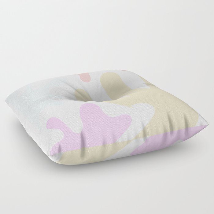 6  Abstract Shapes Pastel Background 220729 Valourine Design Floor Pillow
