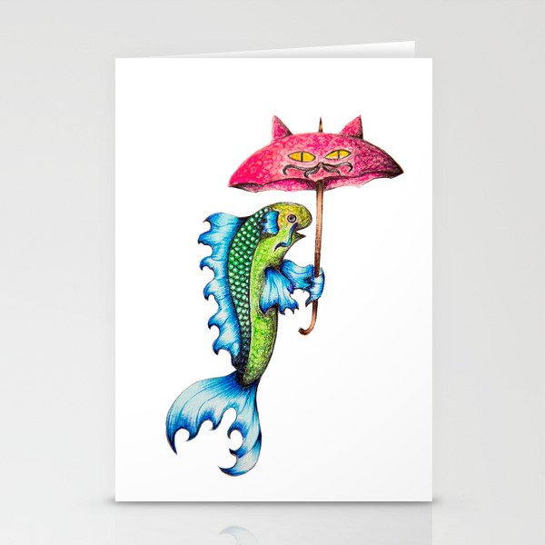 Fish Out Of Water Stationery Cards