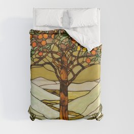 Louis Comfort Tiffany - Decorative stained glass 6. Duvet Cover