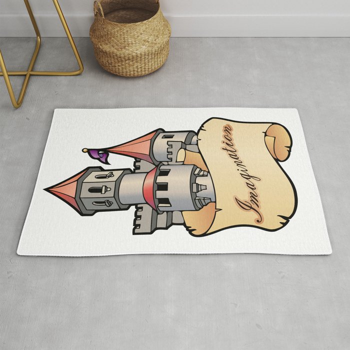 Fantasy Castle Rug By Unseengallery