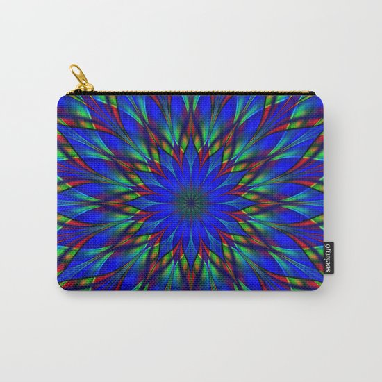 Stained glass flower mandala Carry-All Pouch