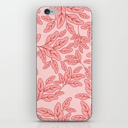 Peachy Foliage iPhone Skin
