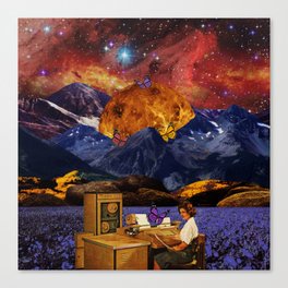 Working in space Canvas Print