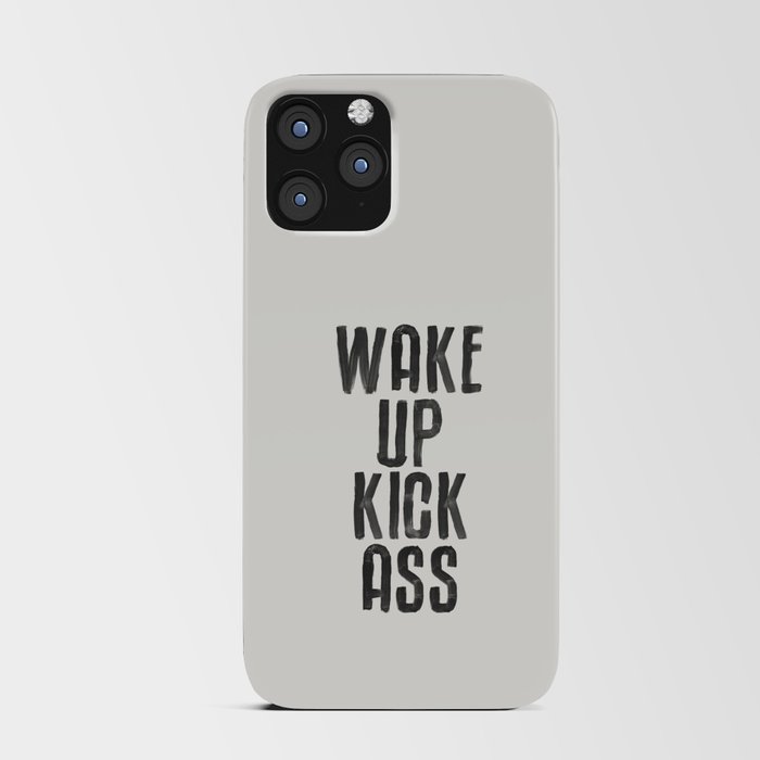 Wake Up Kick Ass iPhone Card Case