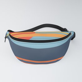 Paraiso - Colorful Sunset Retro Abstract Geometric Minimalistic Design Pattern Fanny Pack