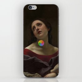 Please Hold iPhone Skin | Design, Digital, Graphic, Painting, Funny, Women, Collage 