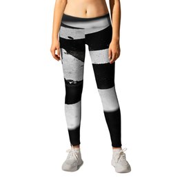 New York City, Manhattan, white stripes, geometry (2020-3-GNY79) Leggings
