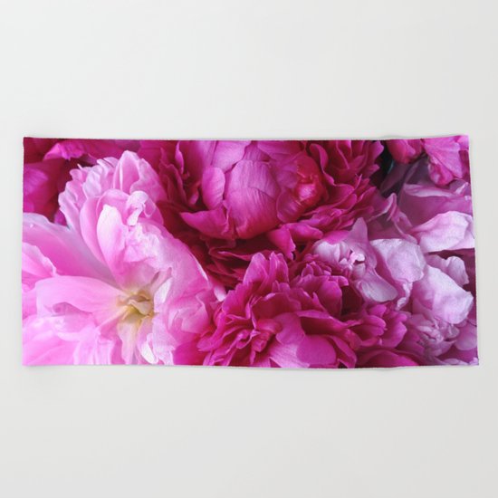 Peony Dreams Beach Towel