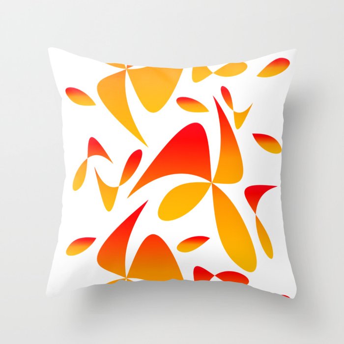 Pattern 160 Red Yellow Throw Pillow By Atteloi Society6