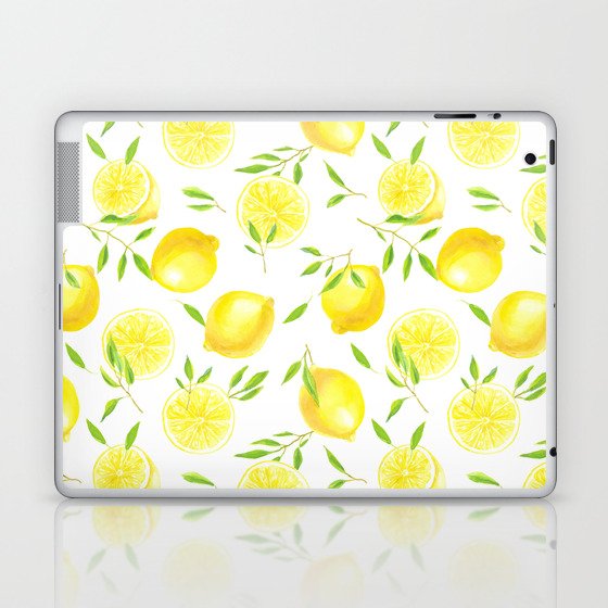 Lemons and leaves  Laptop & iPad Skin