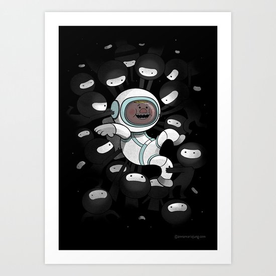 Space is full of ninjas Art Print