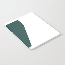 7 (Dark Green & White Number) Notebook