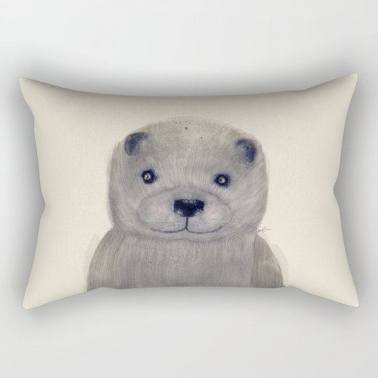 little otter Rectangular Pillow