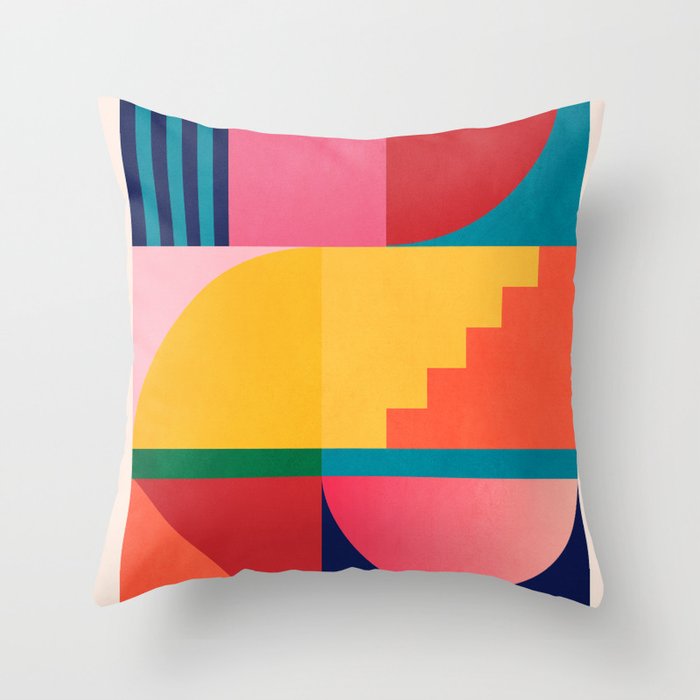 Geometric Shapes 39 Throw Pillow