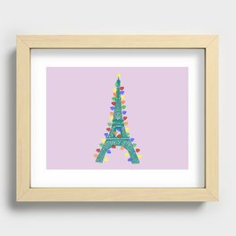 Holidays in Paris Recessed Framed Print