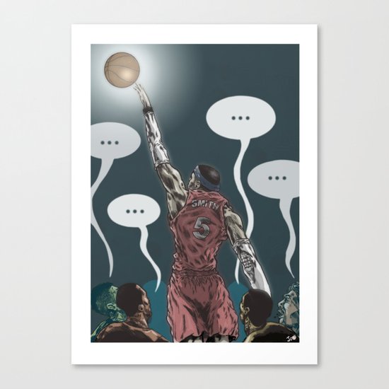 J. Smoove silences his critics. Canvas Print
