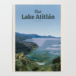 Visit Lake Atitlán Poster