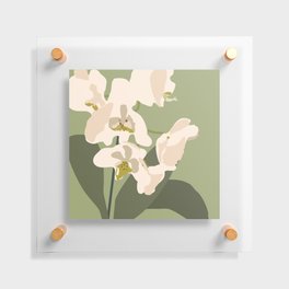 Abstract Orchids Silhouettes  Floating Acrylic Print