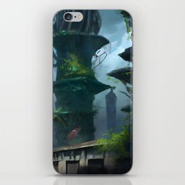 Post apocalyptic deserted city iPhone Skin