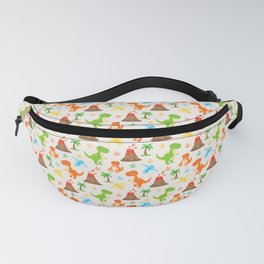 Cute Dinosaurs Nursery Illustration – Jurassic print with T-Rex and Pterodactyl Fanny Pack