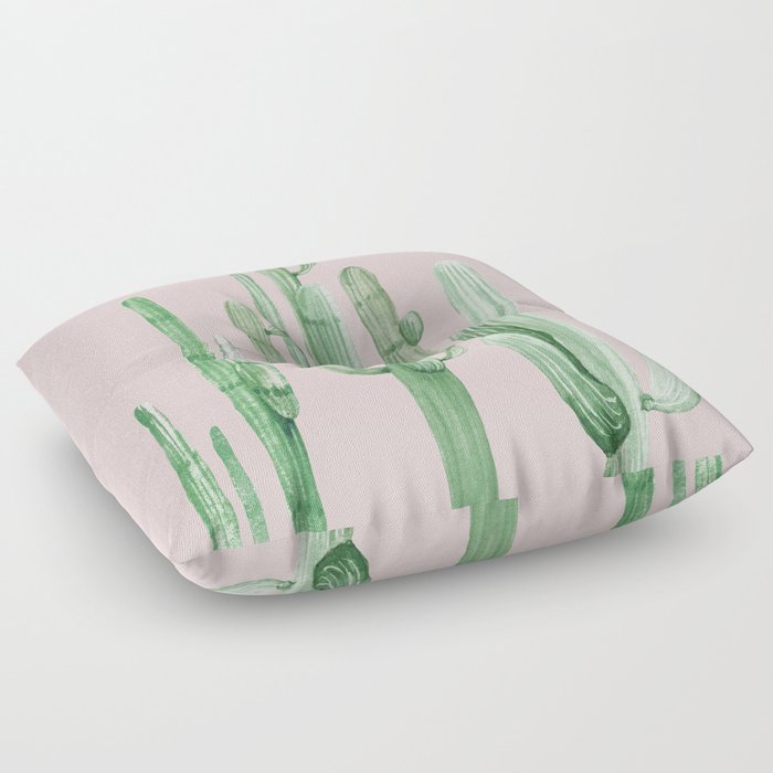 Three Amigos Green + Pink Floor Pillow