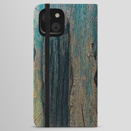Eucalyptus Tree Bark and Wood Abstract Natural Texture 61 iPhone Wallet Case