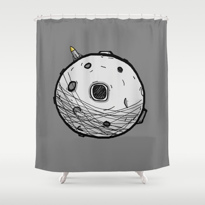We got to the Moon Shower Curtain