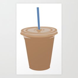 Iced coffee Art Print