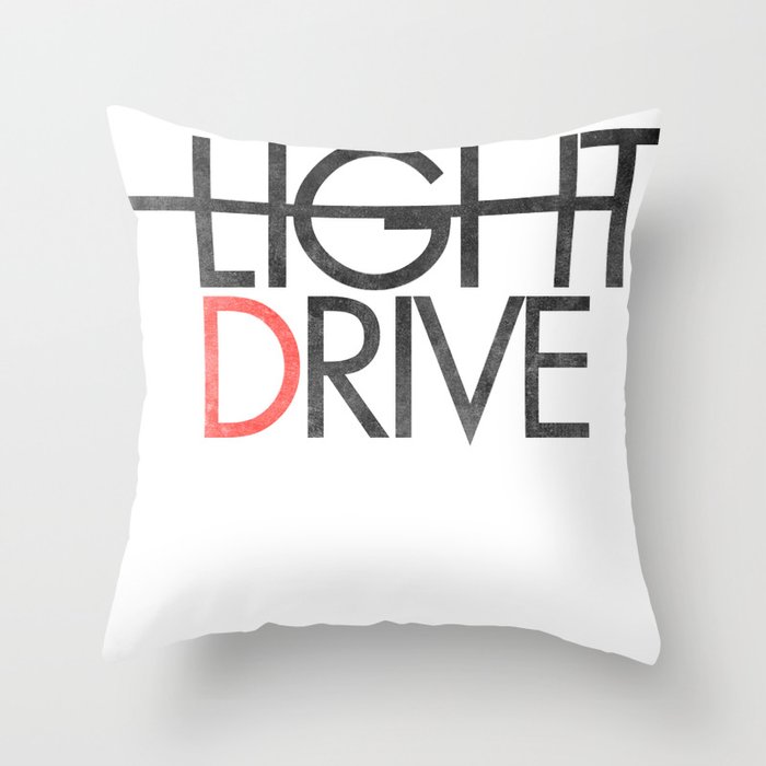 City Light Drive Throw Pillow