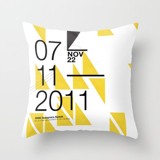 IGNS poster design Throw Pillow
