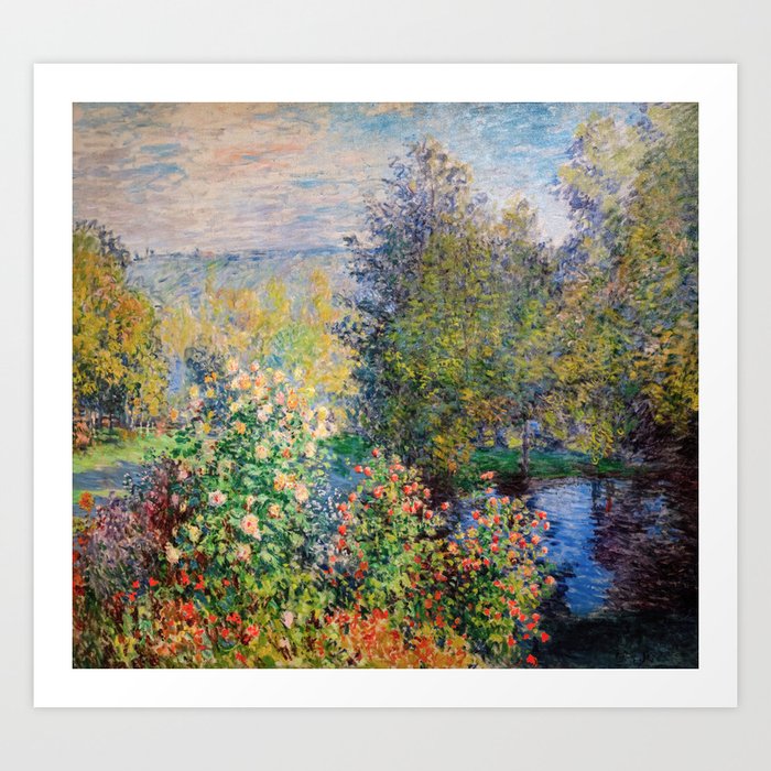 Claude Monet - Corner of the Garden at Montgeron Art Print