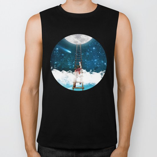 Reach for the Moon v2 Biker Tank