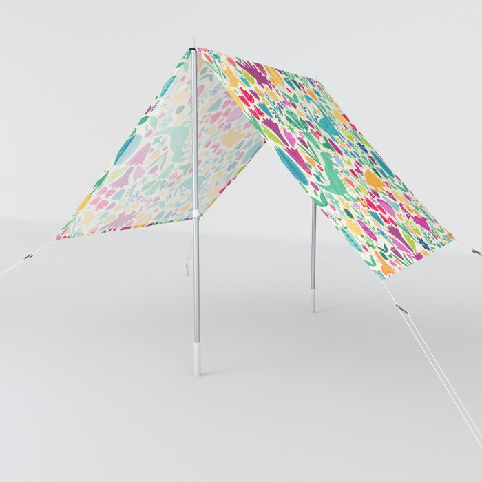 Maximum Folk Dinosaur Floral Pattern Light Sun Shade